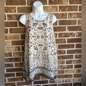 Max Studio Cream Sleeveless Tank Top